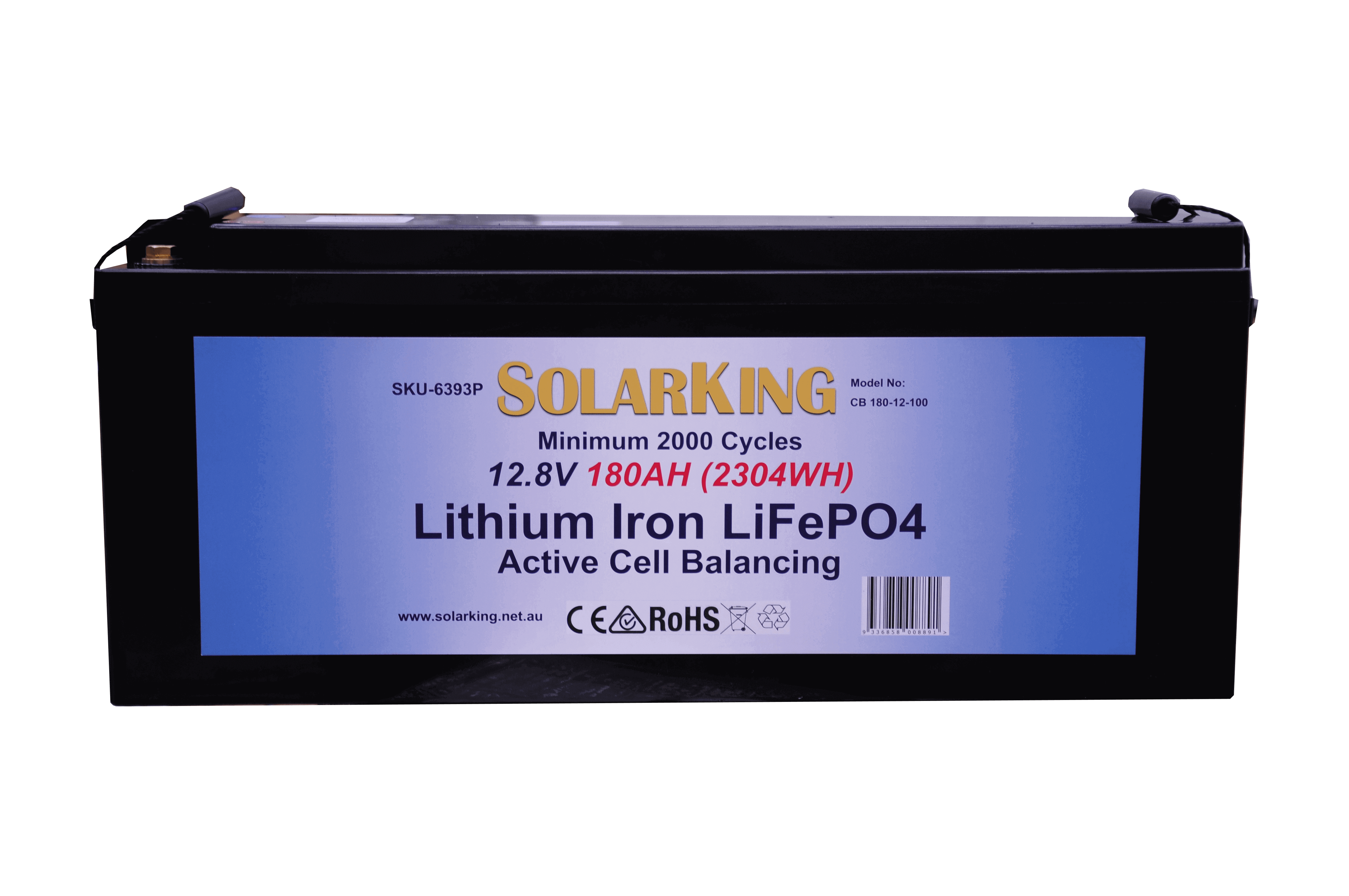 12.8V 180AH  Solarking Lithium Iron Battery Plastic Case  CB-180-12-100